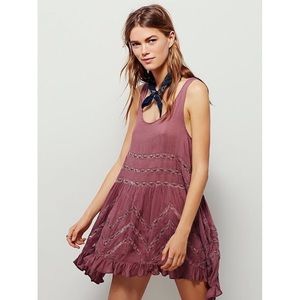 Intimately Free People • Voile & Lace Trapeze Slip